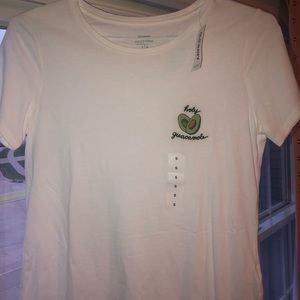 Old Navy Crewneck White Holy Guacamole Shirt